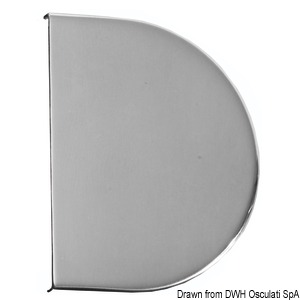 AISI316 mirror polished stainless steel cover for hinges